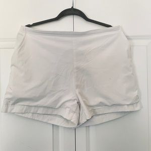Adidas women’s white tennis shorts - Sz L